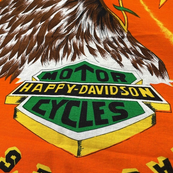 Motorcycle Eagle Happy-Davidson Motor Cycles Bandana - Picture 5 of 6
